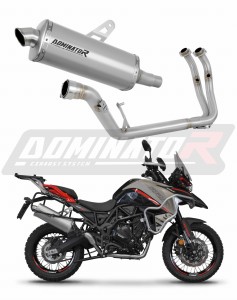 Benelli TRK 702 / TRK 702X 2023 - 2024 Sistema de escape Colector Silenciador Titanio P7 + dB killer