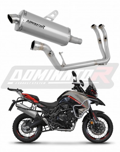 complete exhaust system with muffler DOMINATOR Full System titanium P7 fits to Benelli TRK 702 / TRK 702X 2023  2024 5