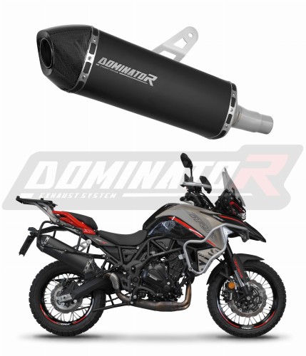 exhaust muffler DOMINATOR HP7 BLACK fits to Benelli TRK 702 / TRK 702X 2023  2024 5