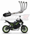sistema de escape completo con silenciador DOMINATOR Full System HP3 negro compatible con la motocicleta Kawasaki Z 900 A2 2017  2019