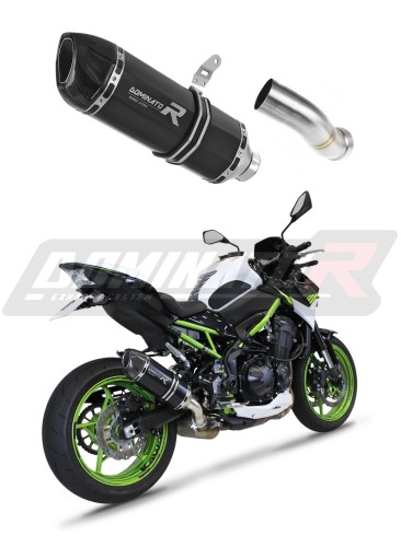 escape silenciador DOMINATOR HP1 negro compatible con la motocicleta Kawasaki Z 900 A2 2017  2019