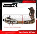 decat silenciador central DOMINATOR Mid Pipe compatible con la motocicleta Kawasaki Z 900 A2 2017  2019 6