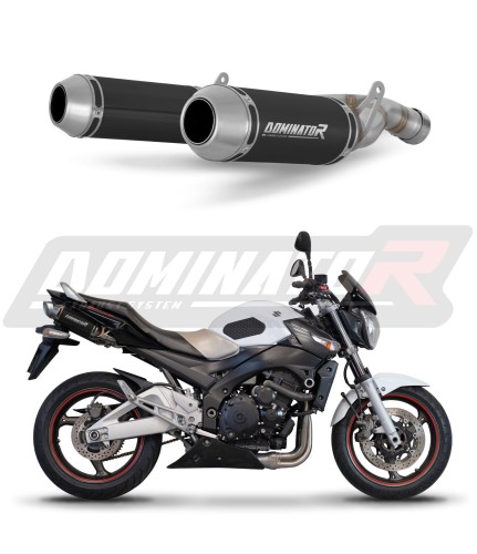 exhaust muffler DOMINATOR OV G2 BLACK fits to Suzuki GSR 600 2006  2011