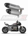 escape silenciador DOMINATOR titanio HP8 compatible con la motocicleta TRIUMPH ROCKET 3 GT 2019  2024