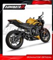 kompletny układ wydechowy z tłumikiem DOMINATOR Full System HP8 CZARNY pasujący do motocykla Triumph STREET TRIPLE 765 S / R / RS 2023 - 2024