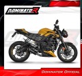 complete exhaust system with muffler DOMINATOR Full System HP8 BLACK fits the motorcycle Triumph STREET TRIPLE 765 S / R / RS 2023   2024 2