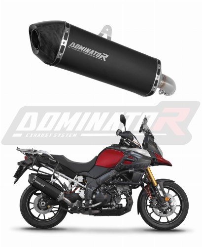 escape silenciador DOMINATOR HP7 negro compatible con la motocicleta Suzuki DL 1000 VStrom 2017  2020