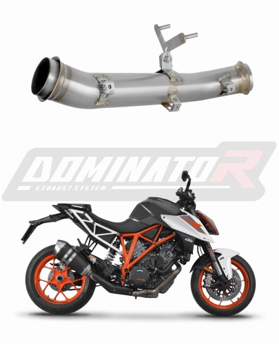 decat mid muffler DOMINATOR Mid Pipe fits to 1290 SUPER DUKE R 2017  2019 2