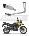sistema de escape completo con silenciador DOMINATOR Full System titanio HP6 compatible con la motocicleta Suzuki VStrom 800 SE / DE 2023  2024
