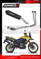 sistema de escape completo con silenciador DOMINATOR Full System MX2 negro compatible con la motocicleta Suzuki VStrom 800 SE / DE 2023  2024