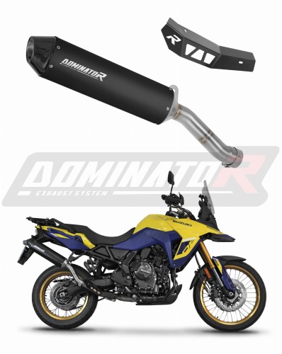 escape silenciador DOMINATOR MX2 negro compatible con la motocicleta Suzuki VStrom 800 SE / DE 2023  2024 5