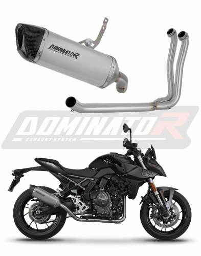 sistema de escape completo con silenciador DOMINATOR Full System titanio HP6 compatible con la motocicleta Suzuki GSX8S / 8R 2022  2024 3
