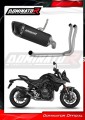sistema de escape completo con silenciador DOMINATOR Full System HP6 negro compatible con la motocicleta Suzuki GSX8S / 8R 2022  2024 3