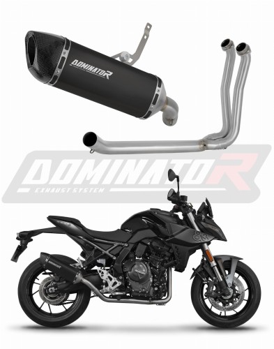 sistema de escape completo con silenciador DOMINATOR Full System HP6 negro compatible con la motocicleta Suzuki GSX8S / 8R 2022  2024 6