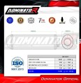 escape silenciador DOMINATOR OVR compatible con la motocicleta Honda VTR 1000F Firestorm 2002  2006 3