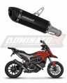 escape silenciador DOMINATOR HP5 negro compatible con la motocicleta Ducati HYPERSTRADA 821 2013  2015