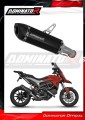 escape silenciador DOMINATOR HP5 negro compatible con la motocicleta Ducati HYPERSTRADA 821 2013  2015 2