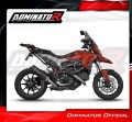 escape silenciador DOMINATOR HP5 negro compatible con la motocicleta Ducati HYPERSTRADA 821 2013  2015 4