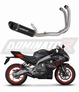 Aprilia RS 457 2024 - 2026 Sistema de escape Colector Silenciador HP8 NEGRO + dB killer