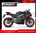 sistema de escape completo con silenciador DOMINATOR Full System HP6 negro compatible con la motocicleta Aprilia RS 457 2024  2026 4