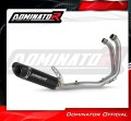 sistema de escape completo con silenciador DOMINATOR Full System HP8 negro compatible con la motocicleta Aprilia RS 457 2024  2026 3
