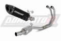 kompletny układ wydechowy z tłumikiem DOMINATOR Full System HP8 CZARNY pasujący do motocykla Yamaha MT-03 2020 - 2023 2