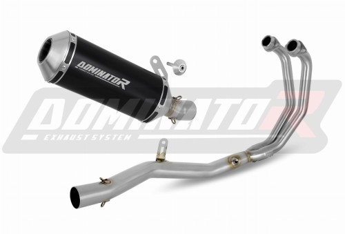 sistema de escape completo con silenciador DOMINATOR Full System OV G2 negro compatible con la motocicleta Yamaha MT03 2020  2023 2