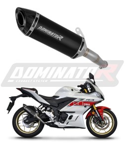 Yamaha YZF-R3 2019 - 2024 Silenciador Escape HP8 NEGRO + dB killer medium