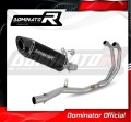 sistema de escape completo con silenciador DOMINATOR Full System HP8 negro compatible con la motocicleta Yamaha YZFR3 2019  2024 4