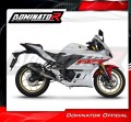 complete exhaust system with muffler DOMINATOR Full System OV G2 BLACK fits the motorcycle Yamaha YZF R3 2019   2024 6