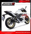 sistema de escape completo con silenciador DOMINATOR Full System OV G2 negro compatible con la motocicleta Yamaha YZFR3 2019  2024 5
