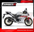 sistema de escape completo con silenciador DOMINATOR Full System OV G2 negro compatible con la motocicleta Yamaha YZFR3 2019  2024 6