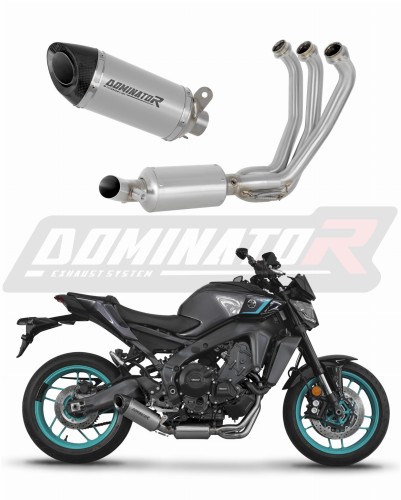 sistema de escape completo con silenciador DOMINATOR Full System titanio HP8 compatible con la motocicleta Yamaha MT09 2024