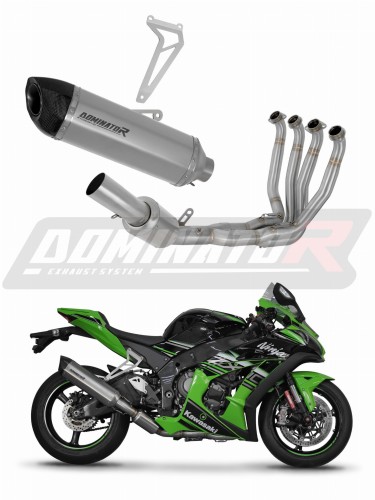 sistema de escape completo con silenciador DOMINATOR Full System titanio HP5 compatible con la motocicleta Kawasaki ZX10R 2016  2020