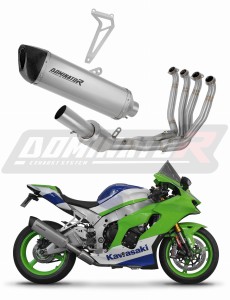 Kawasaki ZX10R / RR 2021 - 2025 Sistema de escape Colector Silenciador Titanio HP6 + dB killer