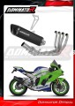 sistema de escape completo con silenciador DOMINATOR Full System HP6 negro compatible con la motocicleta Kawasaki ZX10R / RR 2021  2025 2