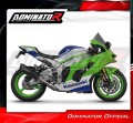 sistema de escape completo con silenciador DOMINATOR Full System HP6 negro compatible con la motocicleta Kawasaki ZX10R / RR 2021  2025 5