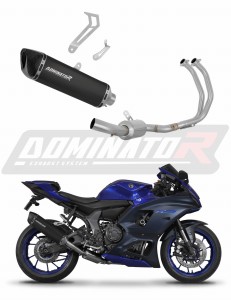 Yamaha YZF R7 2021 - 2024 RACE Sistema de escape Colector Silenciador HP6 NEGRO + dB killer
