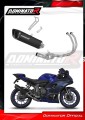 Yamaha YZF R7 2021 - 2024 RACE Full Exhaust System Collector Silencer BLACK HP6  Muffler Auspuff Sportauspuff Silencer Echappement Silencieux Scarico Scarichi Escape Collector Manifold Wydech Tłumik DOMINATOR EXHAUST SYSTEM
