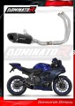 complete exhaust system with muffler DOMINATOR Full System HP8 BLACK fits the motorcycle Yamaha YZF R7 2021   2024 3