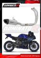 sistema de escape completo con silenciador DOMINATOR Full System titanio HP8 compatible con la motocicleta Yamaha YZF R7 2021  2024 4