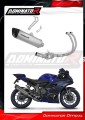 sistema de escape completo con silenciador DOMINATOR RACE Full System titanio HP6 compatible con la motocicleta Yamaha YZF R7 2021  2024 3