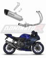 Yamaha YZF R7 2021 - 2024 RACE Full Exhaust System Collector Silencer Titanium HP6  Muffler Auspuff Sportauspuff Silencer Echappement Silencieux Scarico Scarichi Escape Collector Manifold Wydech Tłumik DOMINATOR EXHAUST SYSTEM x
