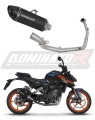 KTM 125 Duke 2024  EXHAUST Collector Manifold Full System Muffler Auspuff Sportauspuff Silencer Echappement Silencieux Scarico Scarichi Escape Wydech Tłumik HP8 BLACK Dominator Exhaust System x