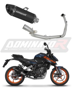 KTM 125 Duke 2024 Sistema de escape Colector Silenciador HP8 NEGRO + dB killer