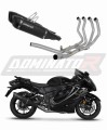 sistema de escape completo con silenciador DOMINATOR Full System HP6 negro compatible con la motocicleta Suzuki GSX 1300 R Hayabusa 2021  2024