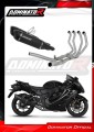 Suzuki GSX 1300 R Hayabusa 2021 - 2024 EXHAUST Collector Manifold Full System Muffler Auspuff Sportauspuff Silencer Echappement Silencieux Scarico Scarichi Escape Wydech Tłumik HP6 BLACK Dominator Exhaust System