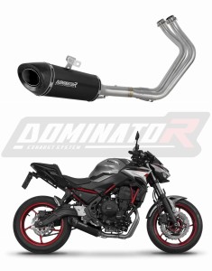 Kawasaki Ninja 650 2023 - 2026 Sistema de escape Colector Silenciador HP8 NEGRO + dB killer