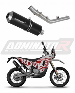 Kove 450 RALLY 2023 - 2025 Silenciador Escape MX NEGRO + dB killer