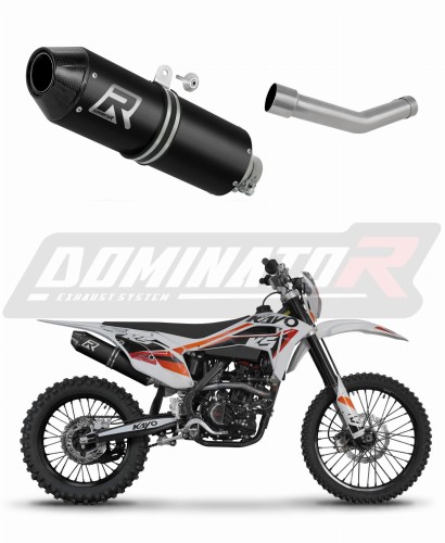 exhaust muffler DOMINATOR MX2 BLACK fits to Kayo K5 300 Enduro 2024  2025